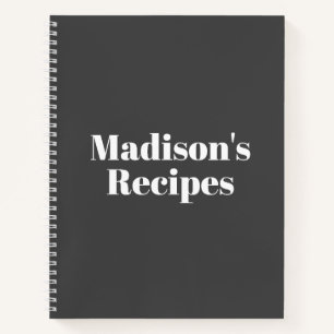 Custom Name Recipe Book Mother's day Birthday gift