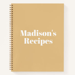 Custom Name Recipe Book Mother's day Birthday gift