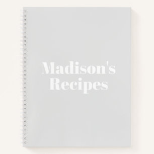 Custom Name Recipe Book Mother's day Birthday gift