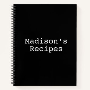 Custom Name Recipe Book Mother's day Birthday gift