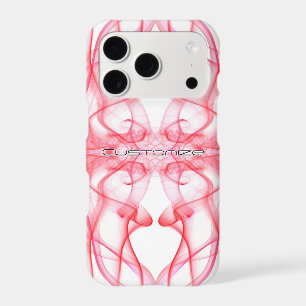 Custom Name Red Smoke Symmetrical White