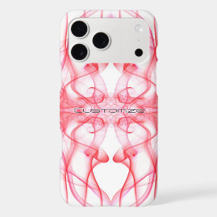 Custom Name Red Smoke Symmetrical White