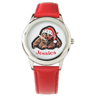 Custom name red watch