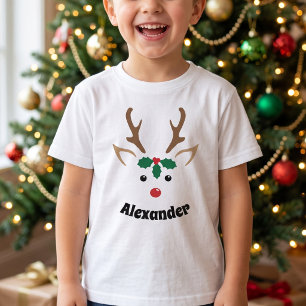 Custom Name Reindeer - Christmas Eve T-Shirt