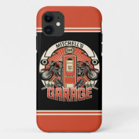Custom NAME Retro Gas Pump Motorcycle Biker Garage
