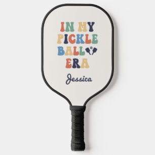 Custom Name Retro In my Pickleball Era  Pickleball Paddle