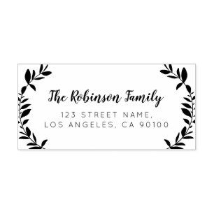 CUSTOM NAME   Return address rubber stamp