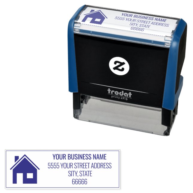 Custom Name Return Address Self-inking Stamp   (In Situ)