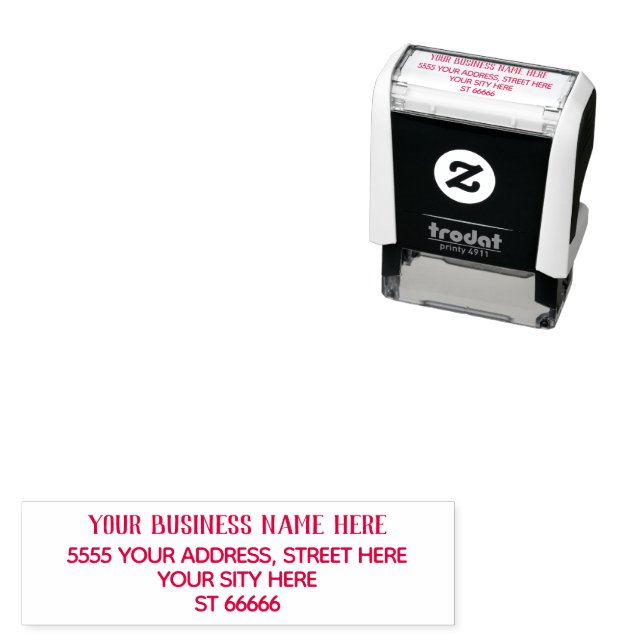 Custom Name Return Address Stamp Personalised  (In Situ)