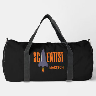 Custom name Rocket Scientist Duffle Bag