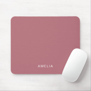 Custom Name Rose Gold Mouse Mat