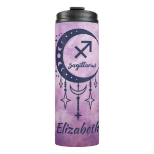 Custom Name Sagittarius Zodiac Sign Thermal Tumbler