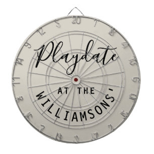Custom Name Sand Black Playdate Script Minimalist Dartboard