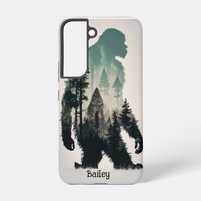 Custom Name Sasquatch Big Foot Legend Samsung Galaxy S22 Case (Back)