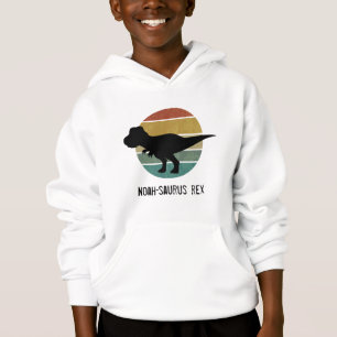 Custom name saurus t rex retro circle dinosaur