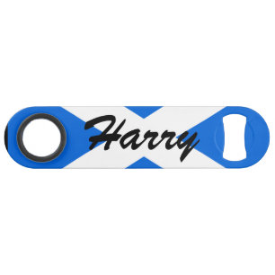 Custom Name Scottish Flag bocn