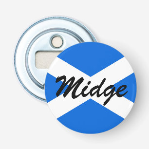 Custom Name Scottish Flag bocn Bottle Opener
