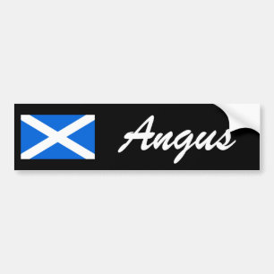 Custom Name Scottish Flag bscnt Bumper Sticker