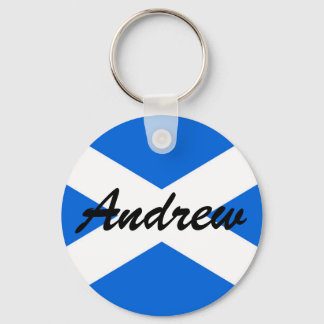 Custom Name Scottish Flag kccnt Key Ring