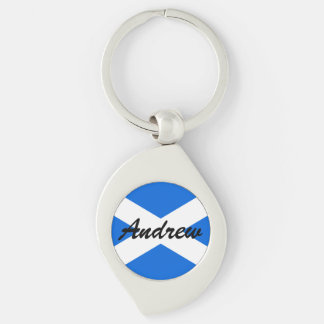 Custom Name Scottish Flag kccnt Key Ring