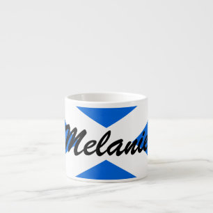 Custom Name Scottish Flag mugcnt Espresso Cup