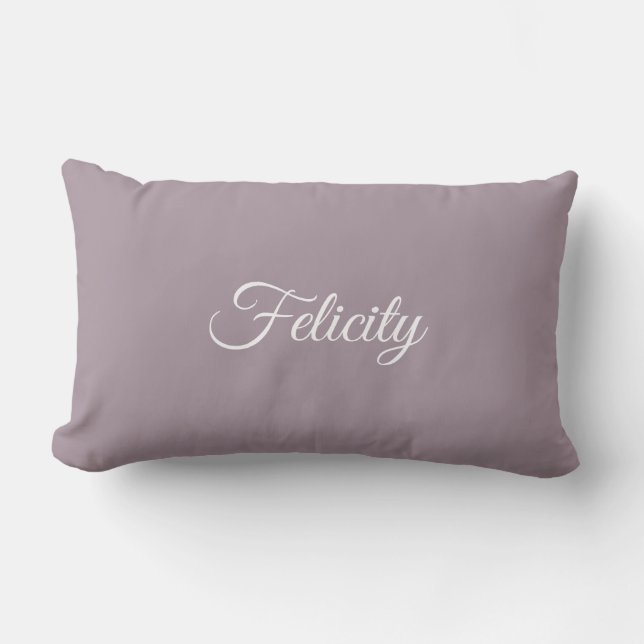Custom Name Script Monogram Initial Letter F Cool Lumbar Cushion (Front)