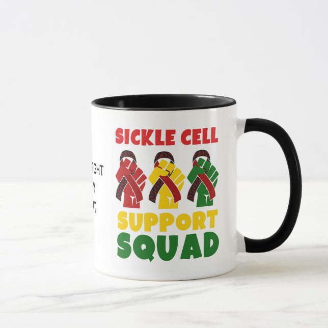 Custom Name SICKLE CELL SUPPORT SQUAD Mug (Right)