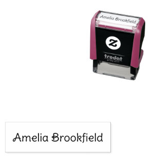 Custom Name Signature Business Owner  Self-inking Stamp