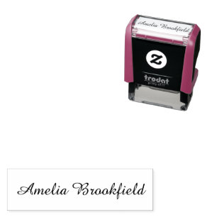 Custom Name Signature Business Owner  Self-inking Stamp