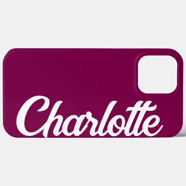Custom Name Simple Modern Minimal Merry Christmas  Case-Mate iPhone Case (Back (Horizontal))