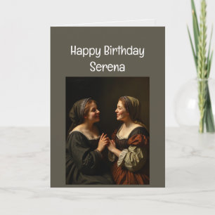 Custom Name Sister Birthday Love Card