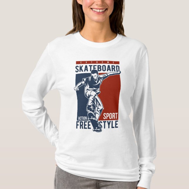 Custom name Skateboarding shirts & jackets (Front)