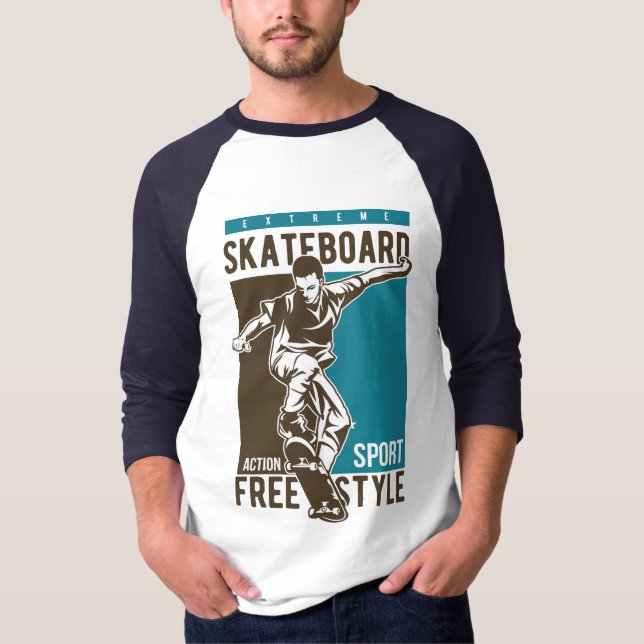 Custom name Skateboarding shirts & jackets (Front)