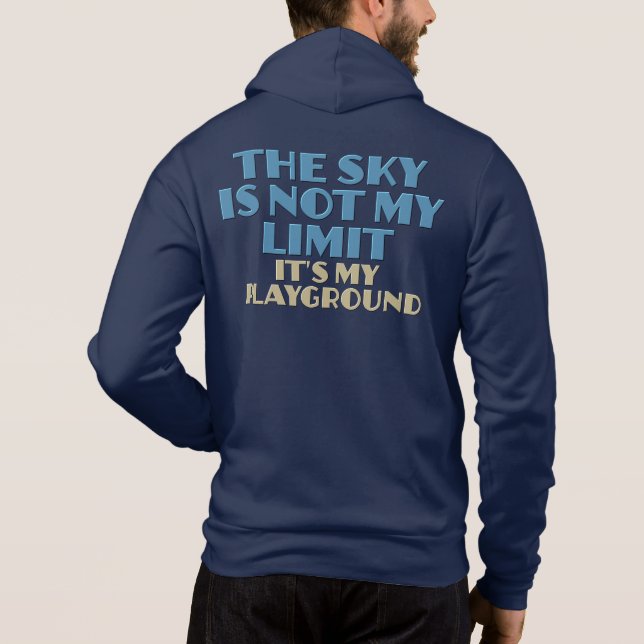 Custom Name Sky Quote Hoodie (Back)