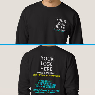 Custom Name & Slogan & Logo   Front and Back Sweatshirt