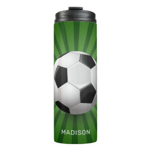 Custom name Soccer Ball tumbler