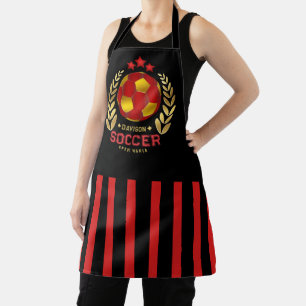 Custom Name Soccer Logo Apron