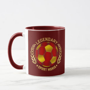 Custom Name Soccer Logo Mug