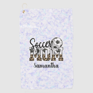 Custom Name Soccer Mom Mother's Day Golf Towel