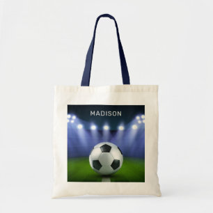 Custom name Soccer Stadium tote bags