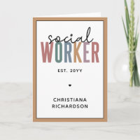 Custom Name Social Worker graduation