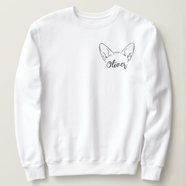 Custom Name Sphynx Cat Mum  Sweatshirt (Design Front)