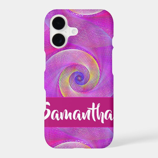 Custom name spiral nets purple (Back)