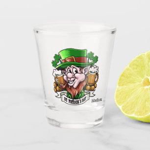 Custom name St. Patrick’s Day shot glass
