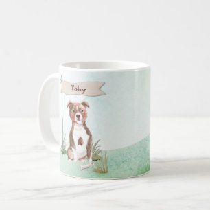 Custom Name Staffordshire Bull Terrier Pet Dog Coffee Mug