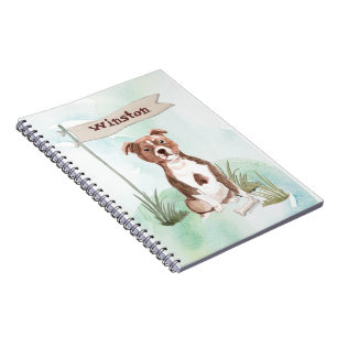 Custom Name Staffordshire Bull Terrier Pet Dog Notebook