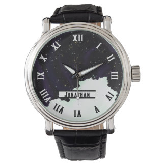 CUSTOM Name Starry Outer Space and cloud Watch