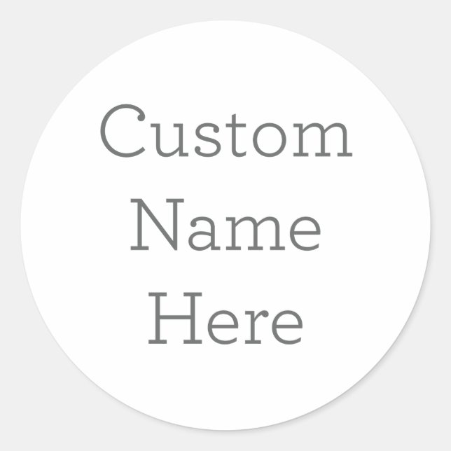 Custom Name Sticker (Front)