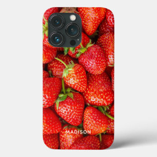 Custom Name Strawberries phone cases