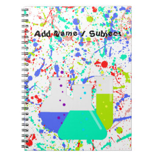 Custom Name/Subject Funny Messy Science School Notebook